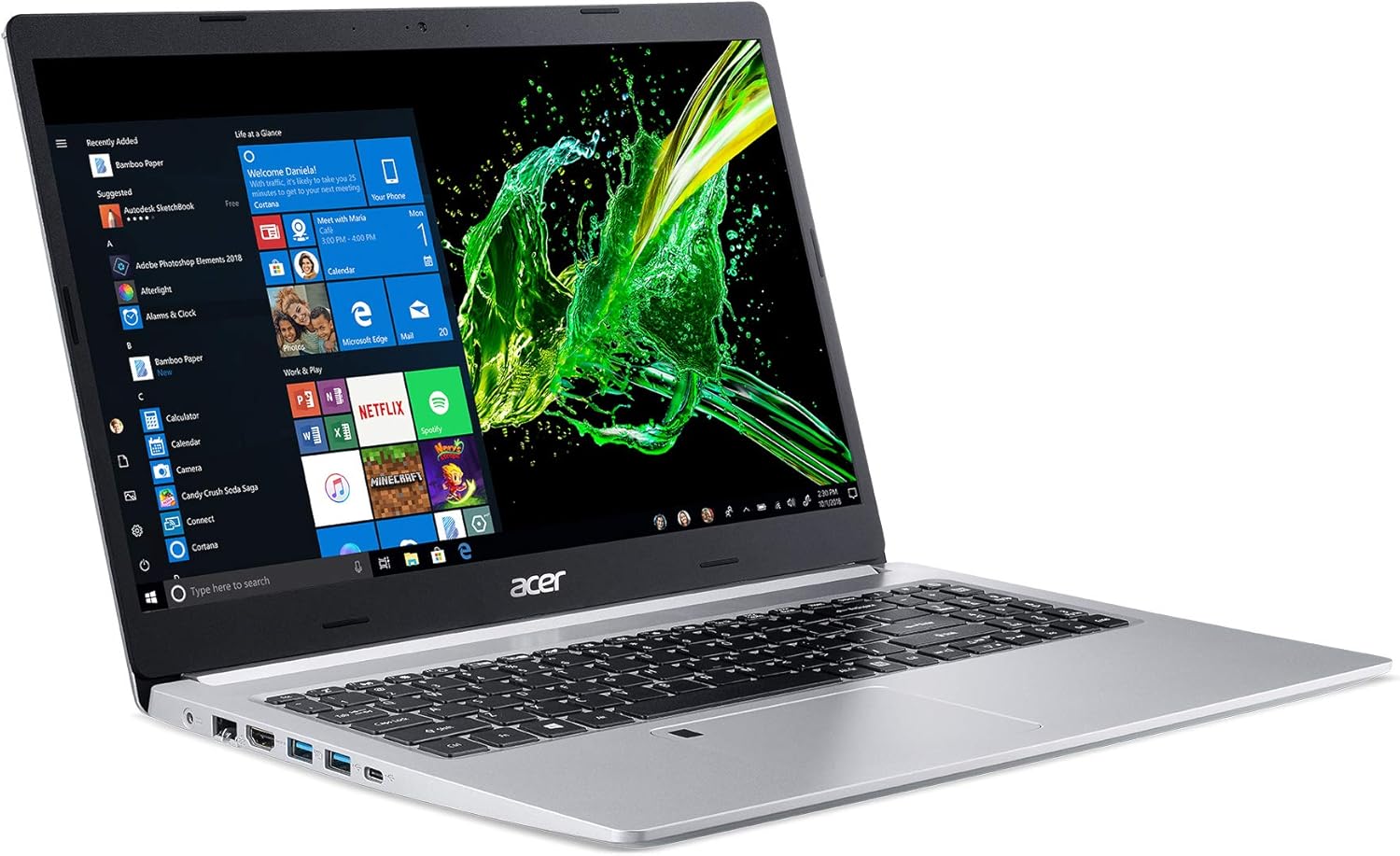 Acer Aspire 5 A514-54G-54BC-Silver-Ci5-1135G7-4GB-SSD256GB-MX350 2GB-No ODD-14"FHD-BL-DOS (2Y)