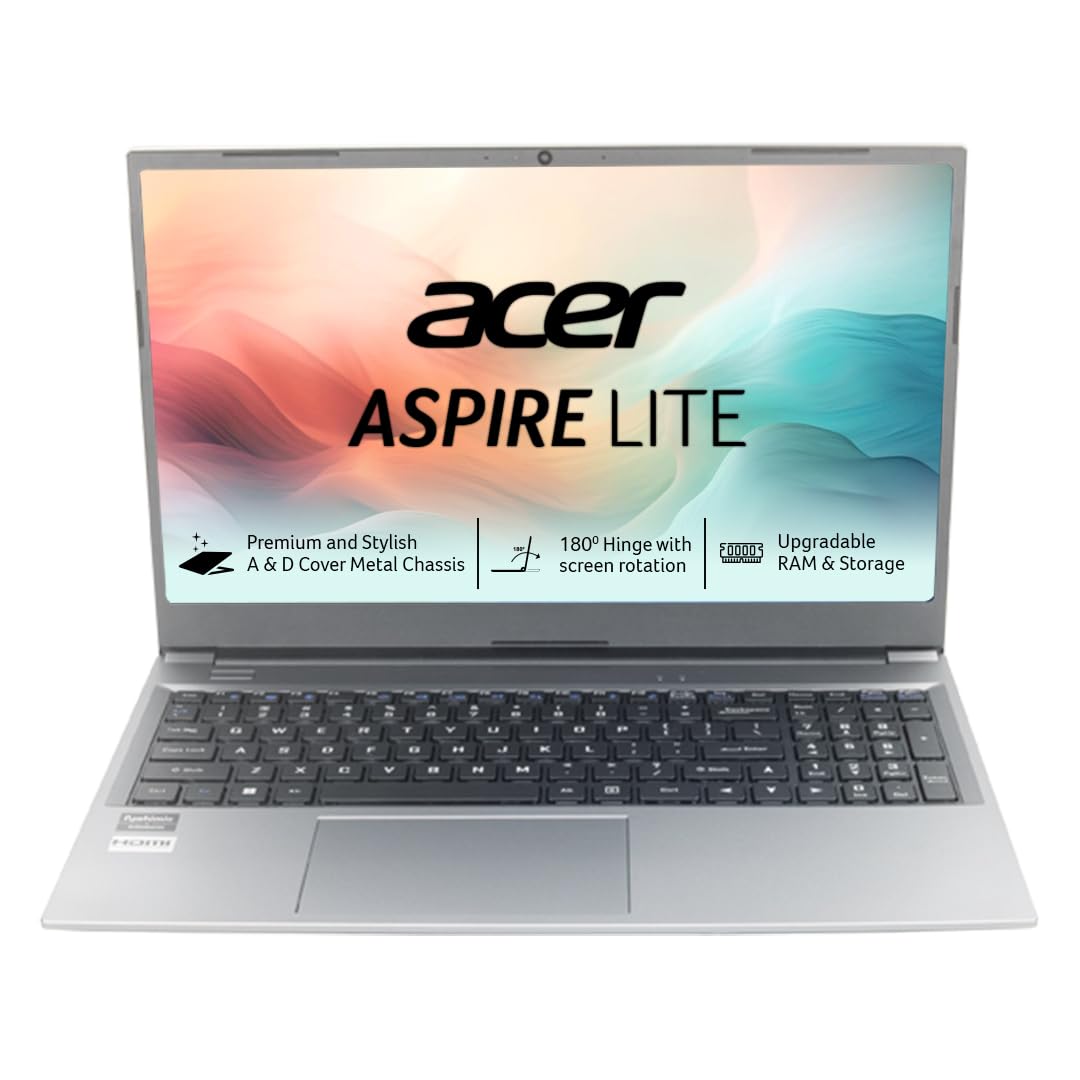Acer Aspire Lite AL16-52P-59XQ-Ci5-1334U-16GB-SSD512G-16"-NoODD-UMA-WLAN-FHDCam-Light silver-2Y
